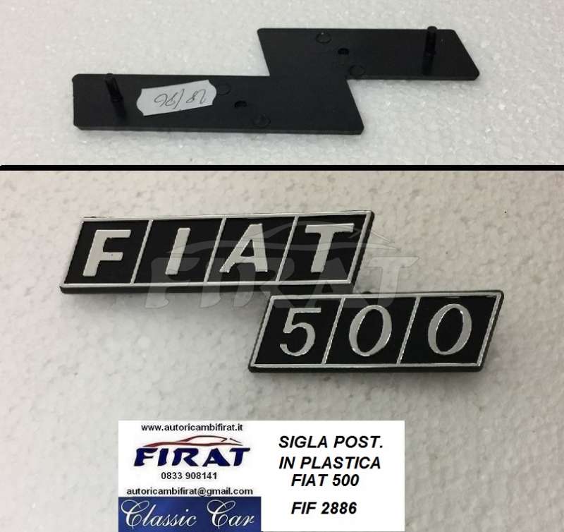 SIGLA FIAT 500 POST.